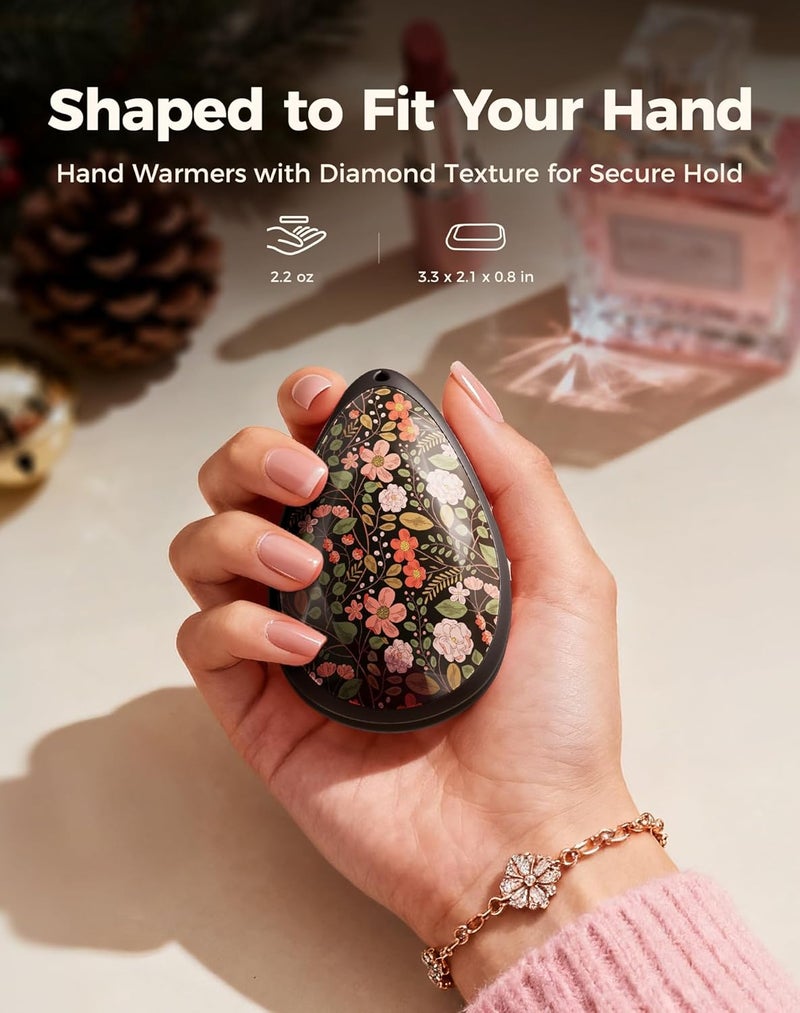 OCOOPA Women Rechargeable Hand Warmers 2 Pack, Portable, Stylish, Diamond-Shape Magnetic Electric Handwarmer, Reusable Pocket Heater, 2026 Tech Gifts for Christmas, Raynaud, Hiking, Camping, UT4 Rare - Image 2